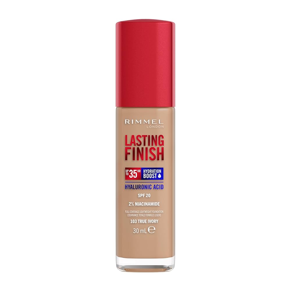 Rimmel Lasting Finish 35HR Hydrating Boost Foundation 103 True Ivory