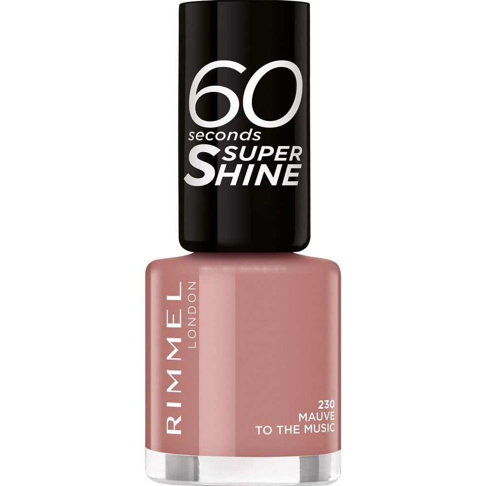 Rimmel 60 Seconds Super Shine Nail Polish 230 Mauve To The Music