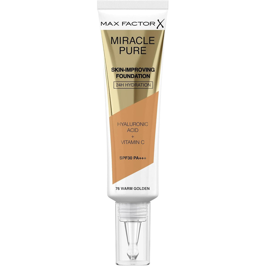Max Factor Miracle Pure Skin Improving Foundation 76 Warm Golden