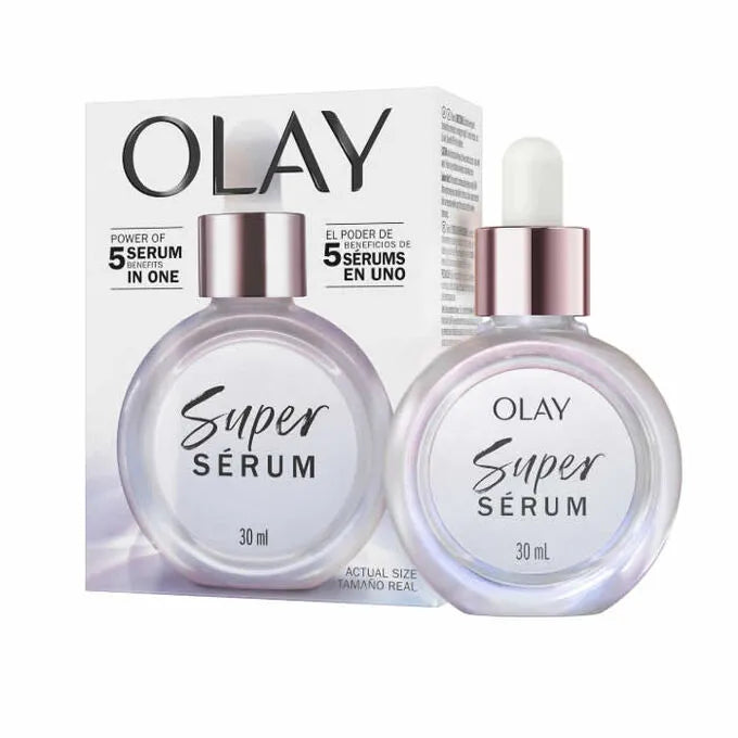 Olay Super Serum 5-in-1 Benefits, Hydrating Face Serum, 30ml