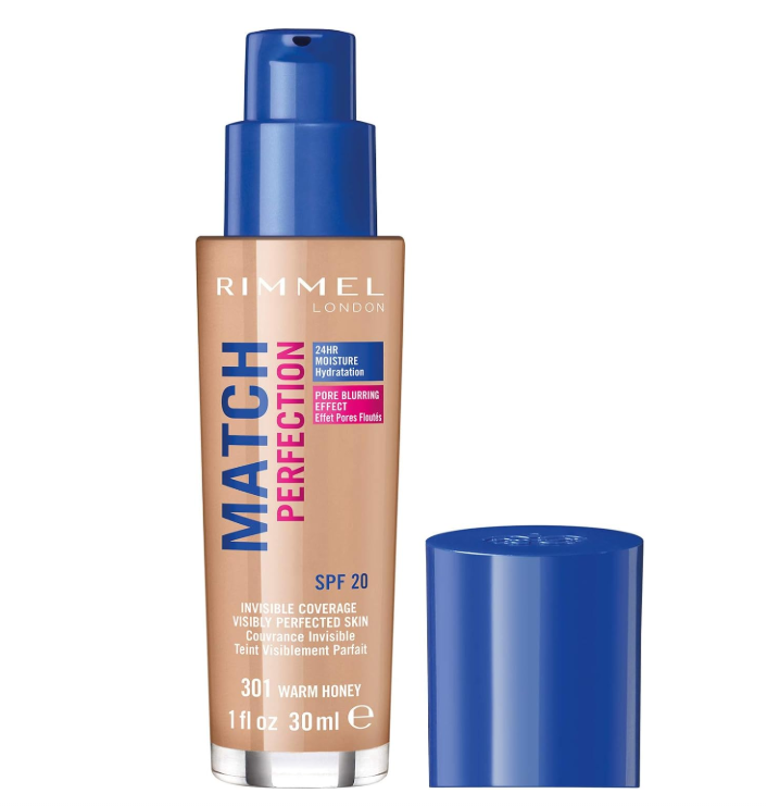 Rimmel London Match Perfection 24HR Foundation 301 Warm Honey