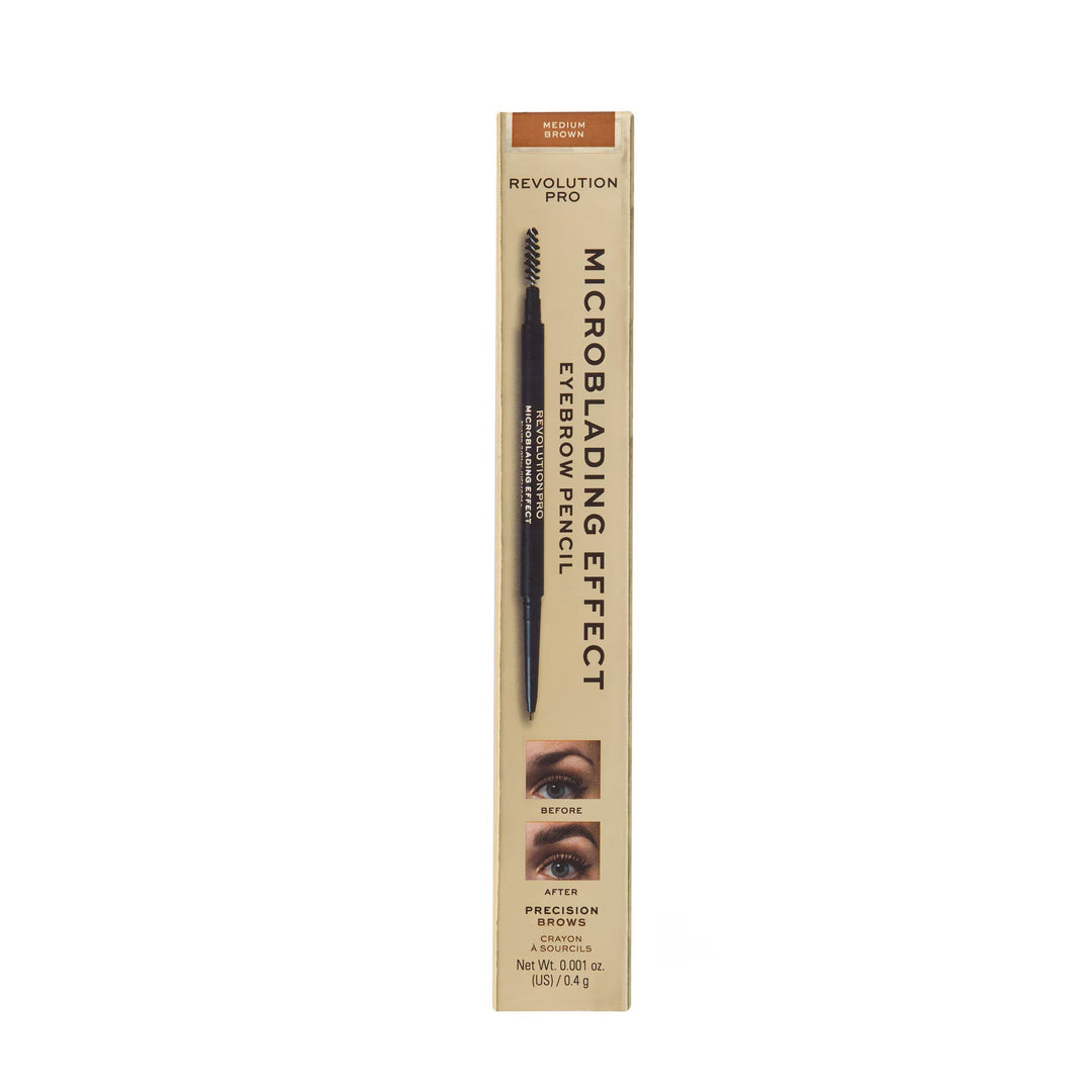 Revolution Microblading Effect Eyebrow Pencil Medium Brown