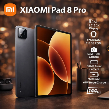 Xiaomi Pad 8 Pro – 144Hz Display & Flagship Performance