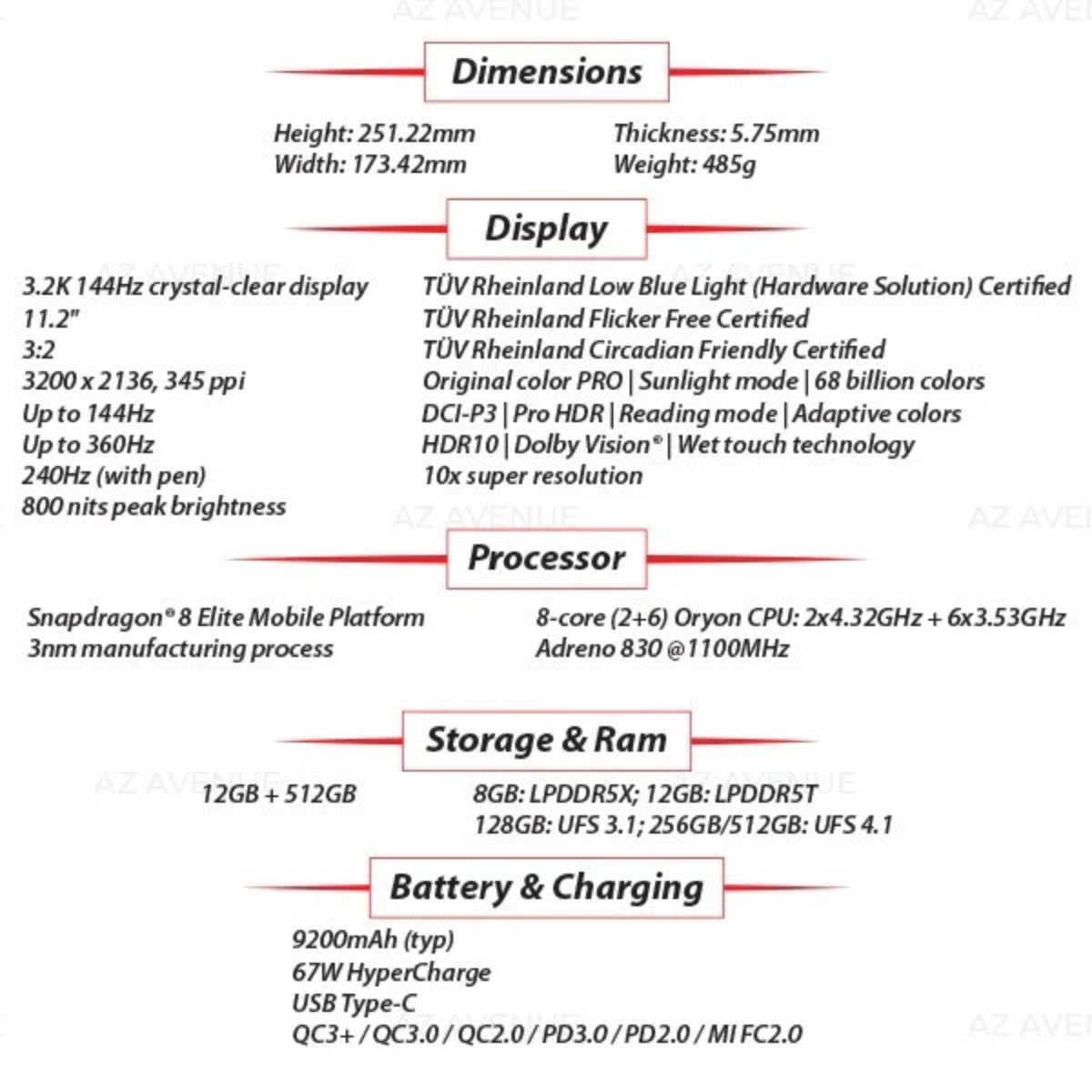 Xiaomi Pad 8 Pro – 144Hz Display & Flagship Performance