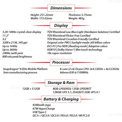 Xiaomi Pad 8 Pro – 144Hz Display & Flagship Performance